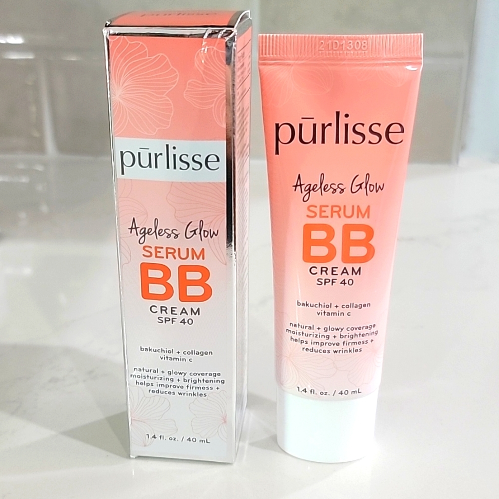EXPIRED PURLISSE Ageless Glow Serum BB Cream SPF 40  Tan Deep - Picture 2 of 6